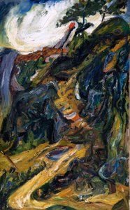 曲がりくねった道、グレオリエールの近く 作： Chaim Soutine