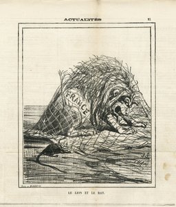 Le Charivari』に掲載されたCham（1819-1879）のイラスト 作： Amédée de Noé