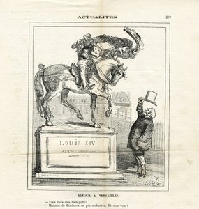 Le Charivari』に掲載されたCham（1819-1879）のイラスト 作： Amédée de Noé