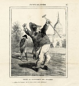 Le Charivari』に掲載されたCham（1819-1879）のイラスト 作： Amédée de Noé