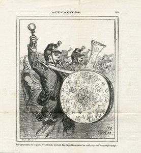 Le Charivari』に掲載されたCham（1819-1879）のイラスト 作： Amédée de Noé