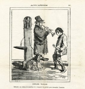 Le Charivari』に掲載されたCham（1819-1879）のイラスト