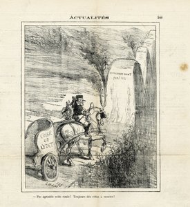 Le Charivari』に掲載されたCham（1819-1879）のイラスト 作： Amédée de Noé