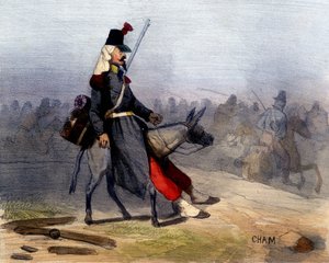 このアラブ人たち：家で私たちを一人にしてくれないのがつらい - Cham, debの「A la guerre comme à la guerre」にて。19世紀