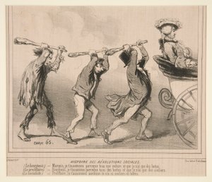 Le Charivari からの社会革命の歴史 作： Cham