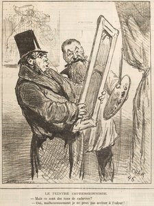 印象派の画家: しかし、これらはコープス トーンです..., 1877. 作： Cham