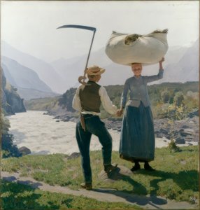 Junges Bauernpaar von Charles-Alexandre Giron