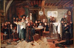 マスカレード」1855年頃（油彩・キャンバス）
