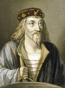スコットランドのジェームズ1世（カラー彫刻） 作： Charles (after) Holl