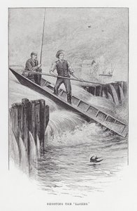 釣り：「ラッシャー」を撮る（リトグラフ 作： Charles (after) Whymper