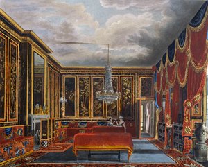 和室 リチャード・リーヴ（1780年生まれ）によるエングレーヴィング チャールズ・ワイルド（1781-1835年）のデザインに基づく 「王室邸宅の歴史」より 作： Charles (after) Wild