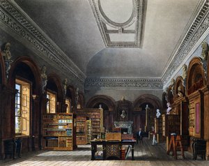 王妃の書斎、チャールズ・ワイルドが描いたものをリチャード・リーヴがエングレーヴィング、『王宮の歴史』より
