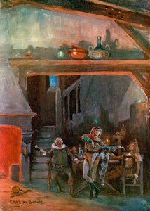 十二夜：ジョセフ・ハーカー氏によるオリビアの家のキッチン（カラーリソ） 作： Charles A. Buchel