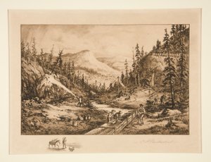 カリフォルニアの金の探鉱者 作： Charles A. Vanderhoof