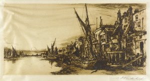 ライムハウスのテムズ川 作： Charles A. Vanderhoof