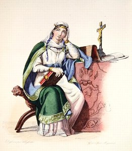 E. Mennechetの「Le Plutarque Francais」からの挿絵「Heloise」。