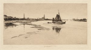 ライン川のアルンハイム 作： Charles Adams Platt