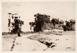 ブルターニュの木、1885-1887。 作： Charles Adams Platt