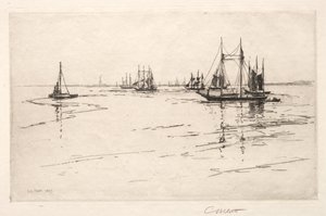 Buttermilk Channel, New York, 1889. 作： Charles Adams Platt