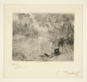 コローの絵画：フーベール以降 作： Charles Albert Waltner