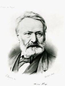 Edme Penauille（d.1871）1869の写真から彫刻された「Album du Rappel」からのVictor Hugo（1802-85）の肖像