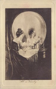 Tout est vanite - All is Vanity par Gilbert, Charles Allan (1873-1929), c. 1900 - Lithography - Private Collection 作： Charles Allan Gilbert