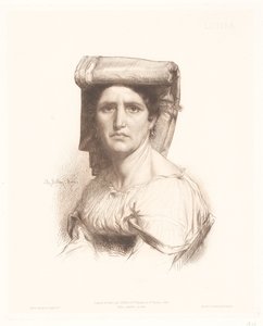 イタリア人女性の肖像 Louisa (オブジェクトのタイトル) イタリア女性の肖像（連載タイトル） 作： Charles Alphonse Paul Bellay