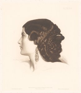 イタリア人女性の肖像 ノンナ（オブジェクトのタイトル） イタリア女性の肖像（連載タイトル） 作： Charles Alphonse Paul Bellay