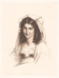 イタリア人女性の肖像 Pascuccia (オブジェクトのタイトル) イタリア女性の肖像（連載タイトル） 作： Charles Alphonse Paul Bellay
