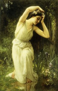 森の中のニンフ（キャンバスに油彩） 作： Charles Amable Lenoir