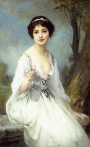 ピンクの薔薇 作： Charles Amable Lenoir