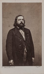 詩人Théophile Gautier（1811-1872）の肖像 1872年 作： Charles Amédée Barenne