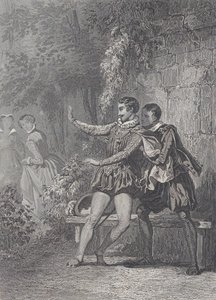 モンソローの貴婦人 ラ・ダム・ド・モンソロー、1830-73年。 作： Charles Amedee Colin