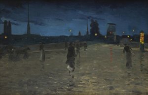 ストーンブリッジ、ルーアン、1881年。 作： Charles Angrand