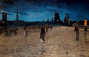 石橋、ルーアン、1881 作： Charles Angrand