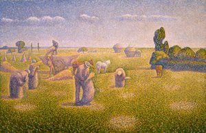 収穫者、1892 作： Charles Angrand