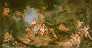 ルノーを襲うことを望むアーミデ、1741 作： Charles Antoine Coypel
