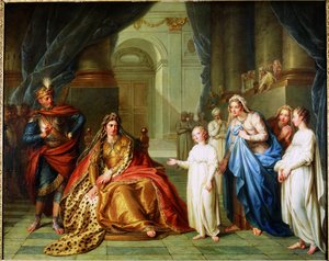 アタリアとジェホアッシュ、1741年。 作： Charles Antoine Coypel