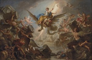 アルミダ宮殿の破壊、1737 作： Charles Antoine Coypel