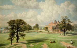 アストン・ホール・フロム・ザ・パーク、1891年。 作： Charles Ashmore