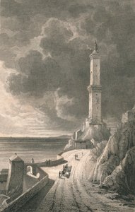 「ジェノバ。 灯台」、1818年。 作： Charles Askey