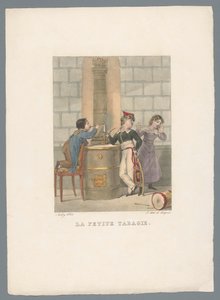 2 人の子供がたばこを試す La petite tabagie (オブジェクトのタイトル) 子供の遊びといたずら（シリーズタイトル） Les jeux de l