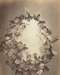 無題 [花輪] c. 1864年。 作： Charles Aubry