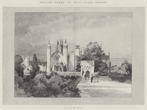 英語の家、アルトンタワー、テラスからの眺め 作： Charles Auguste Loye
