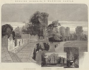 英語の家、ウォーリック城の彫刻 作： Charles Auguste Loye