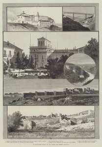 スペイン南西部のザフラ鉄道とウエルバ鉄道 作： Charles Auguste Loye