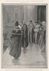 戴冠式の準備 作： Charles Auguste Loye