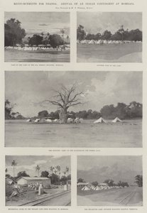 ウガンダへの援軍、モンバサへのインド派遣団の到着 作： Charles Auguste Loye