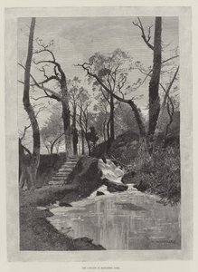 ハワーデンパークのカスケード 作： Charles Auguste Loye