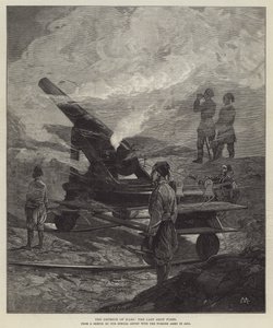 カルスの防衛、最後のショットが発射されました 作： Charles Auguste Loye